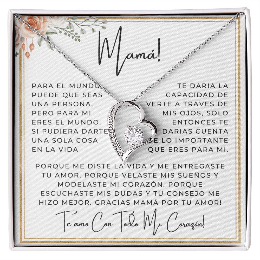 Regalo Para Madre | Mi mundo | Collar Cadena Para Siempre