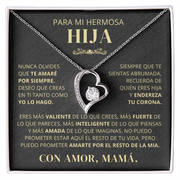 Regalo Para Hija | Eres mi orgullo | Collar de amor eterno – De Mamá