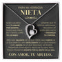 Regalo Para Nieta | Cree en ti | Collar de corazón