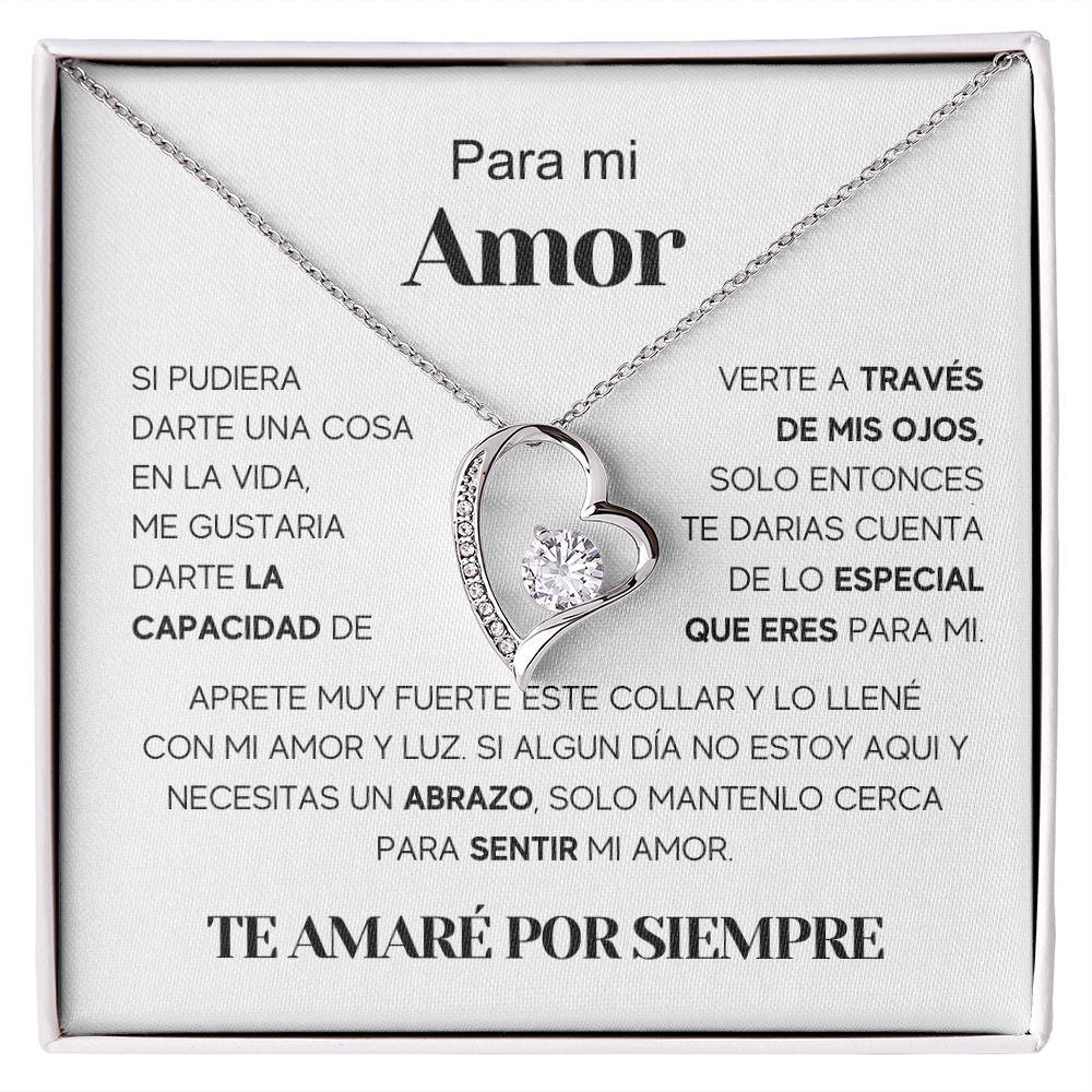 Regalo Para Nieta/ Novia/ Esposa | Amor especial | Collar Amor para siempre