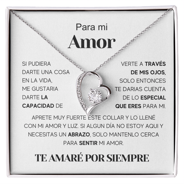 Regalo Para Nieta/ Novia/ Esposa | Amor especial | Collar Amor para siempre