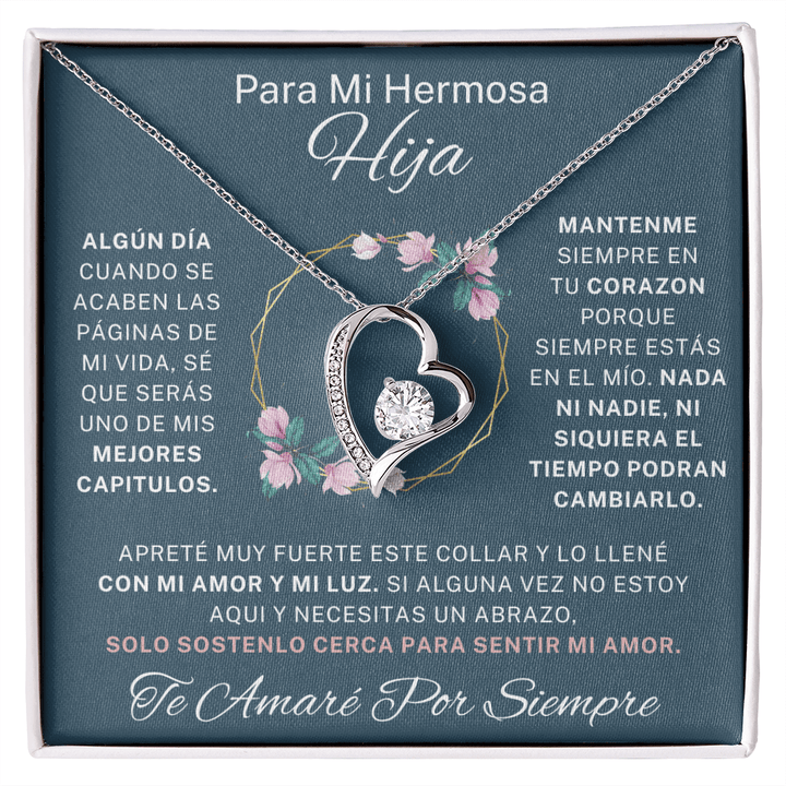 Regalo para hija | Un amor para siempre | Collar Amor eterno