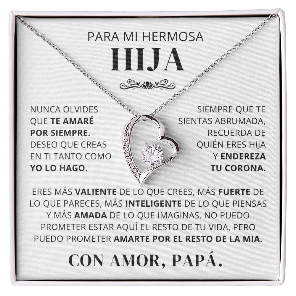 Regalo para hija | Orgullo de mi vida | Collar Amor eterno