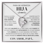 Regalo para hija | Orgullo de mi vida | Collar Amor eterno