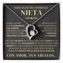 Regalo Para Nieta | Te amaremos por siempre | Collar de corazón
