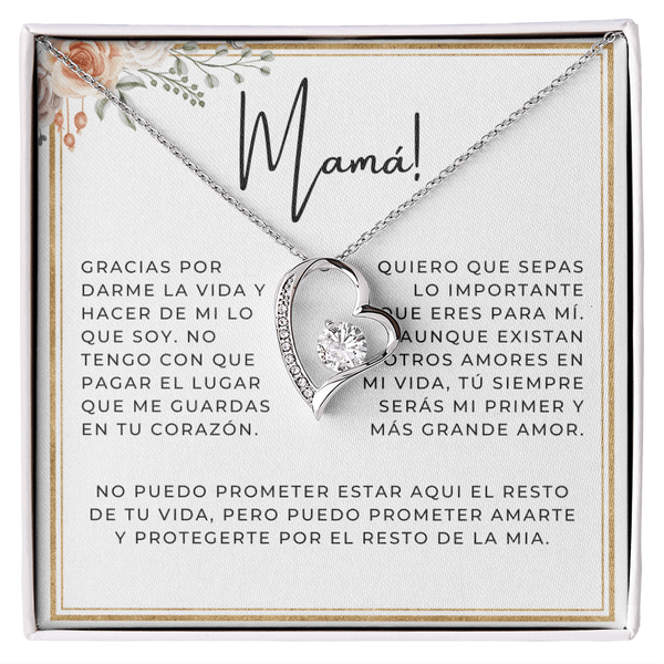 Regalo Para Madre | Gracias por darme la vida | Collar Cadena Para Siempre