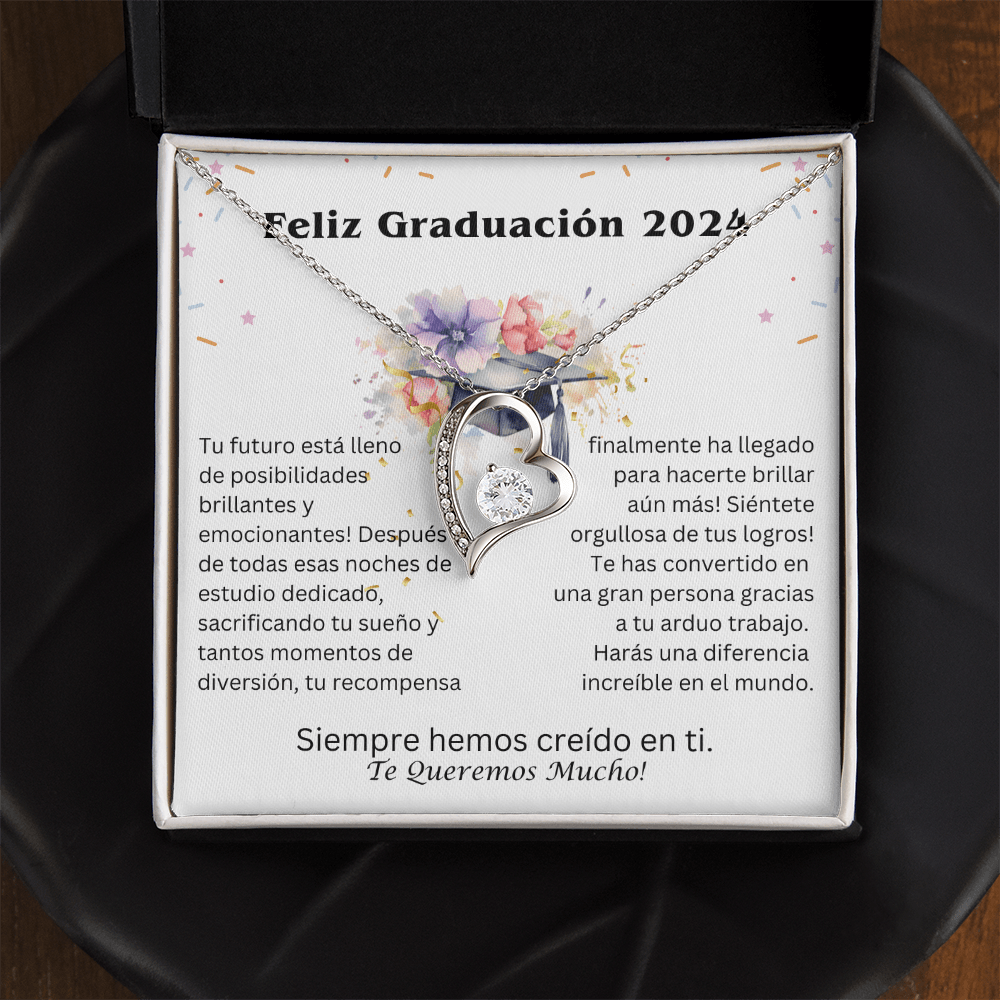 Regalo Para Hija | Graduación - Un futuro brillante te espera | Collar con Corazón