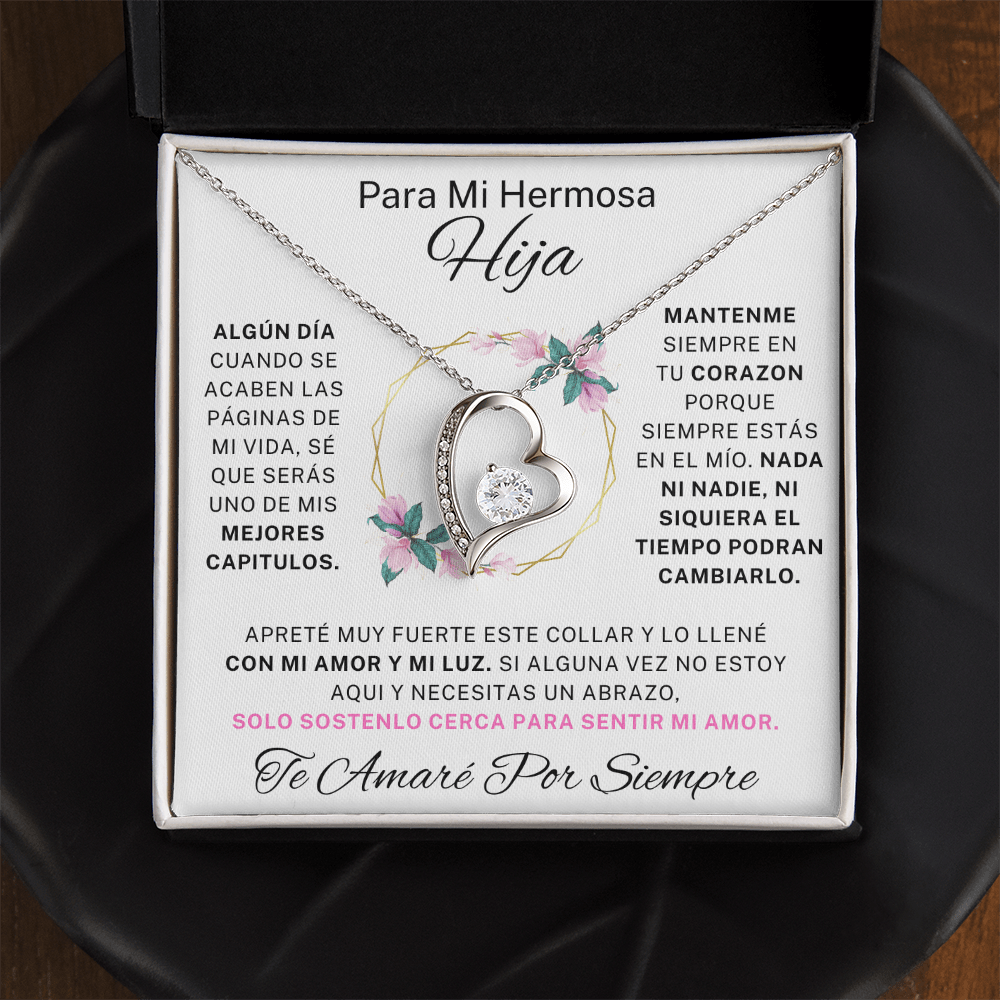 Regalo para hija | Mi hermosa | Collar de amor eterno