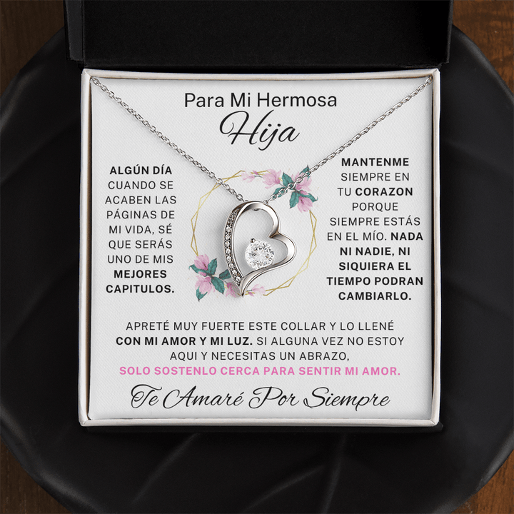 Regalo para hija | Mi hermosa | Collar de amor eterno