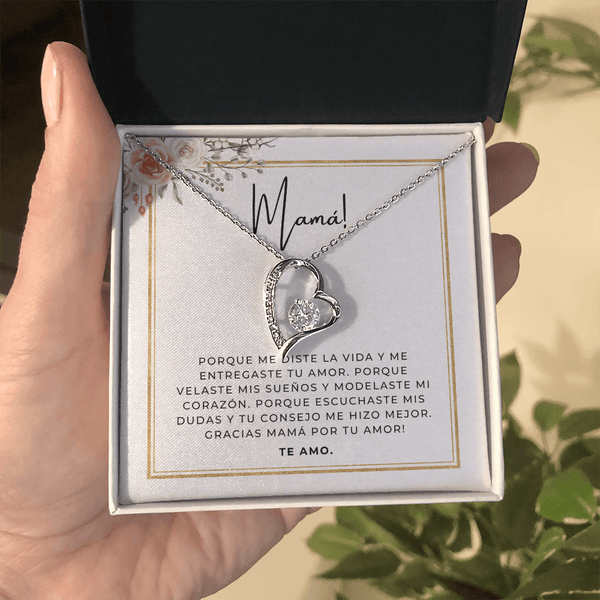 Regalo Para Madre | Gracias Mamá | Collar Cadena Para Siempre