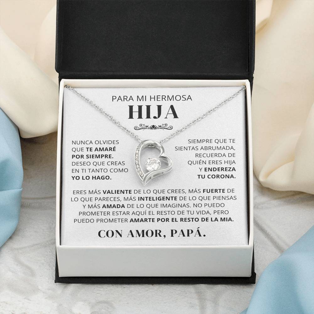 Regalo para hija | Orgullo de mi vida | Collar Amor eterno