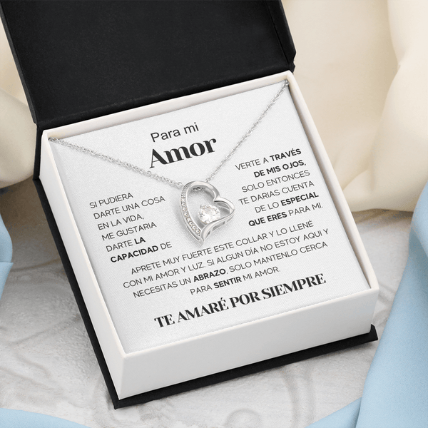 Regalo Para Nieta/ Novia/ Esposa | Amor especial | Collar Amor para siempre