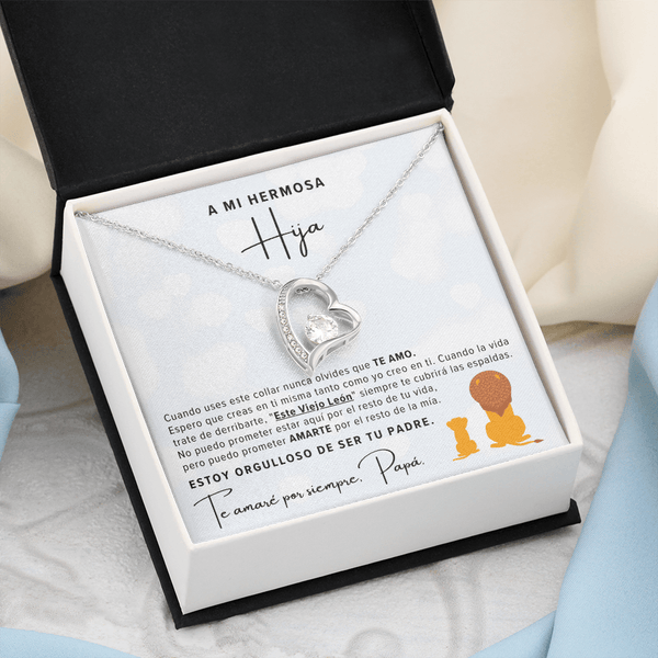 Regalo Para Hija | Eres mi tesoro | Collar de nudo de amor