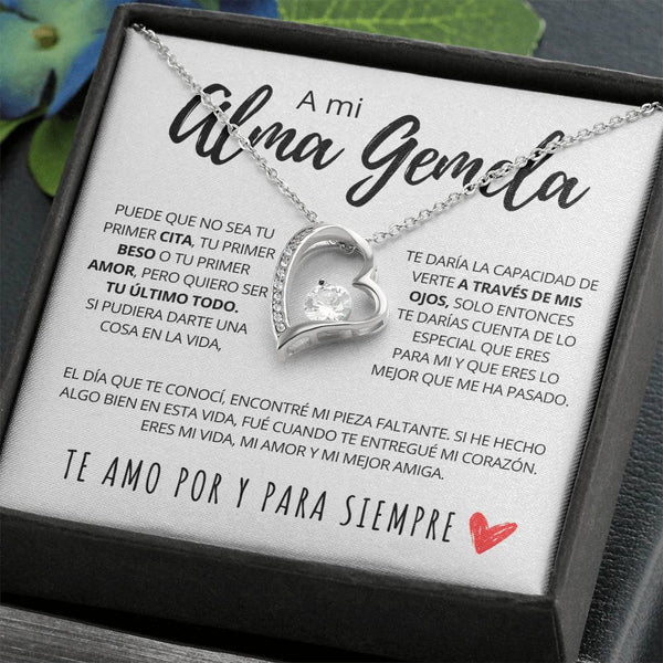 Regalo Para Novia/Esposa | A Mi Alma Gemela | Collar Amor para siempre