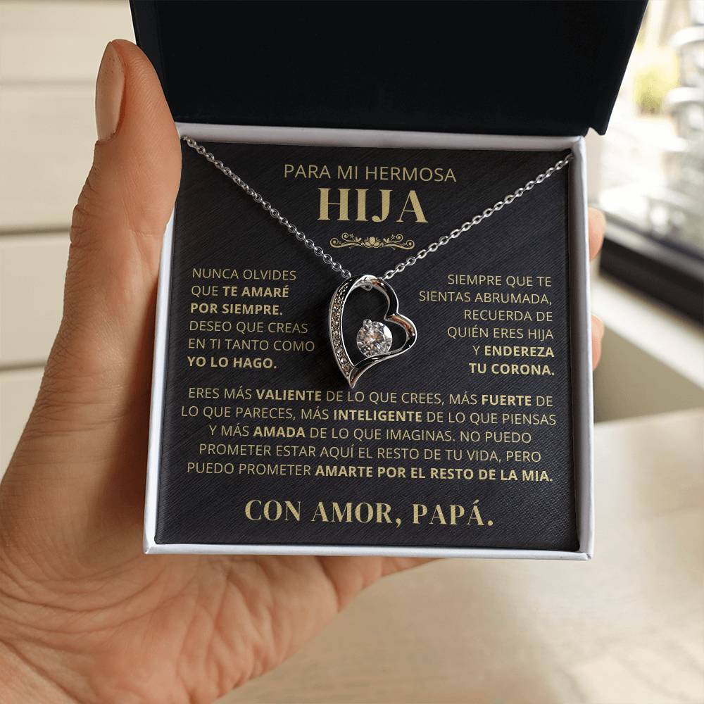 Regalo para hija | Todo lo que tengo | Collar Amor eterno