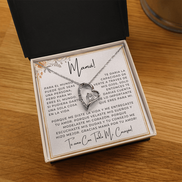 Regalo Para Madre | Mi mundo | Collar Cadena Para Siempre
