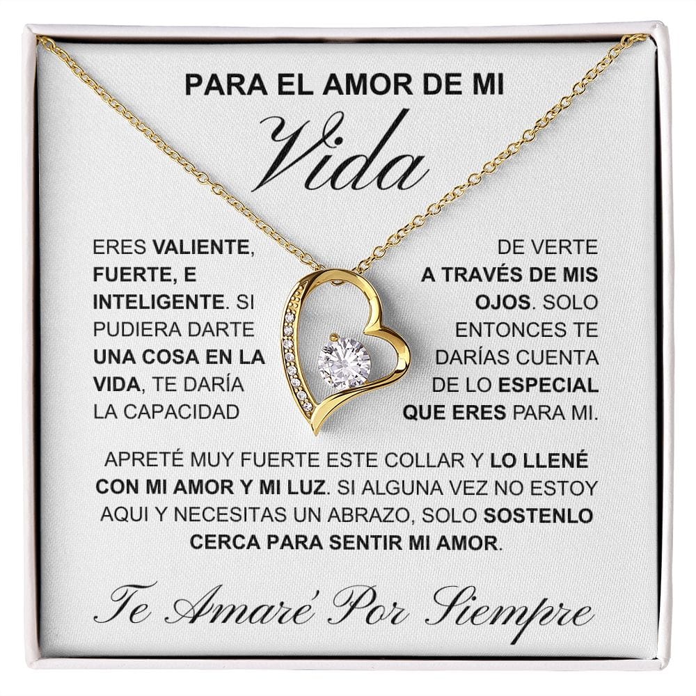Regalo Para Novia/Esposa | Eres valiente  | Collar Amor para siempre