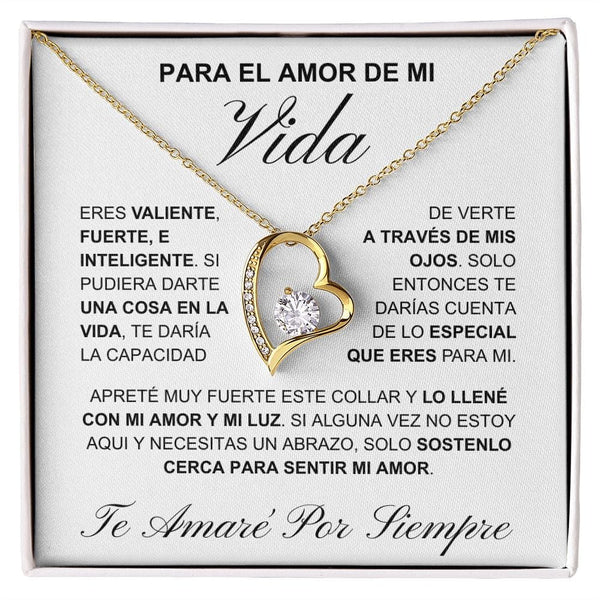 Regalo Para Novia/Esposa | Eres valiente  | Collar Amor para siempre