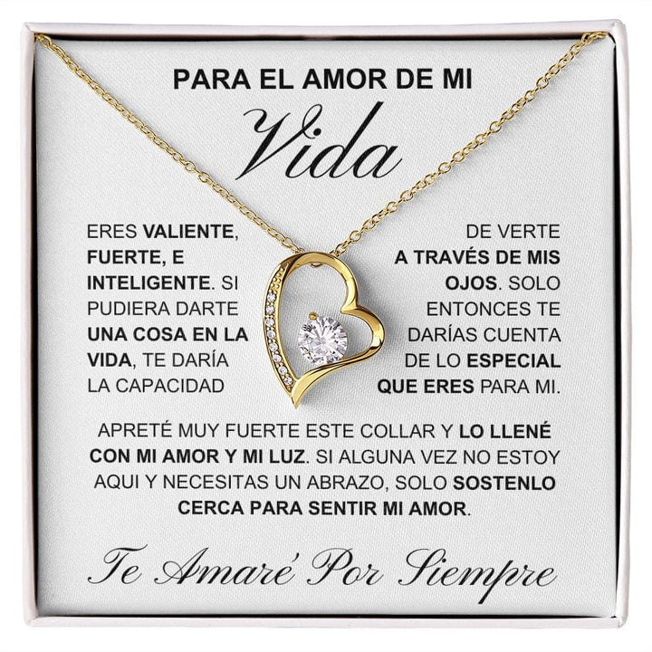 Regalo Para Novia/Esposa | Eres valiente  | Collar Amor para siempre