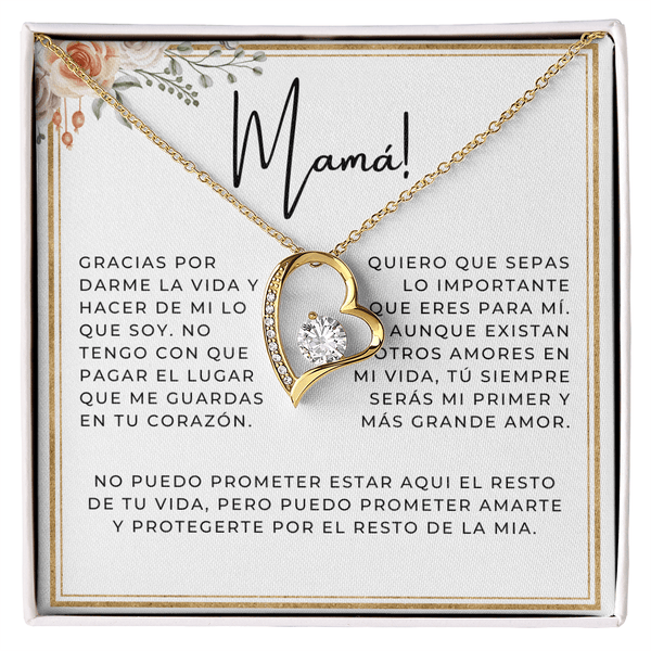 Regalo Para Madre | Gracias por darme la vida | Collar Cadena Para Siempre