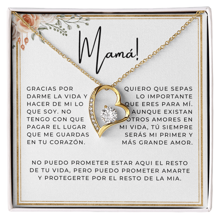 Regalo Para Madre | Gracias por darme la vida | Collar Cadena Para Siempre