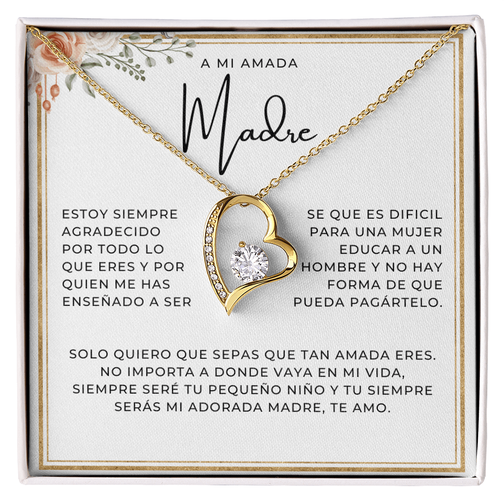 Regalo Para Madre | Te Amo | Collar Cadena Para Siempre