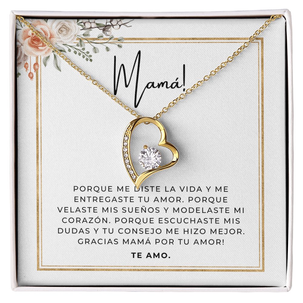 Regalo Para Madre | Gracias Mamá | Collar Cadena Para Siempre