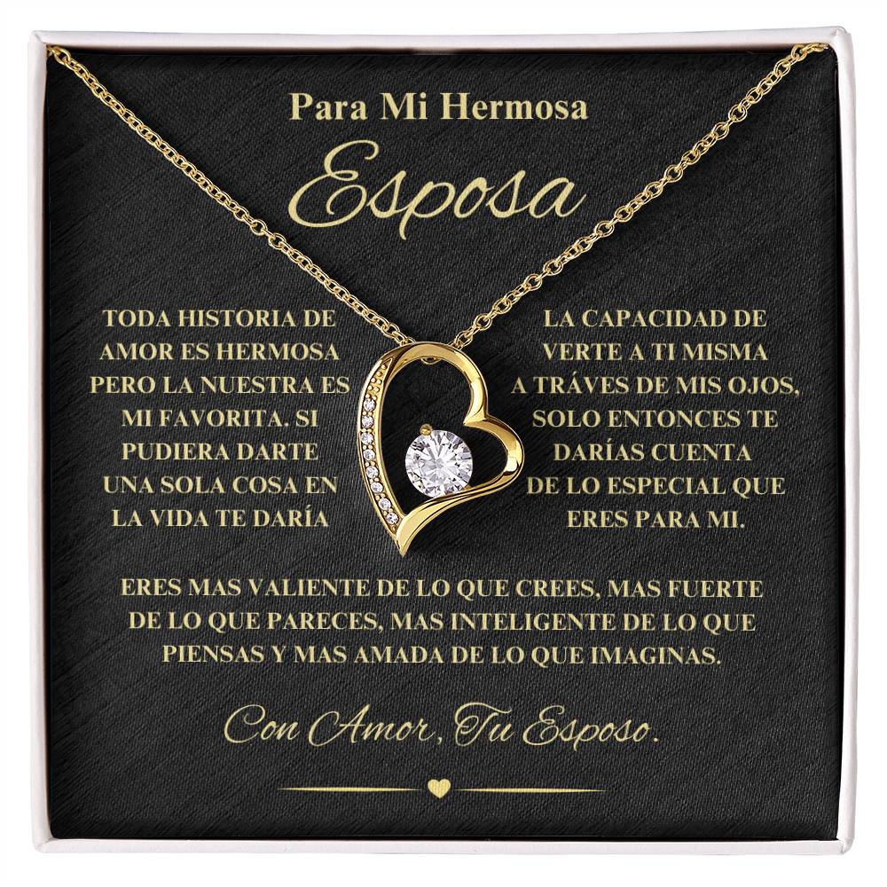 Regalo Para Novia/Esposa | Historia de Amor | Collar Amor para siempre