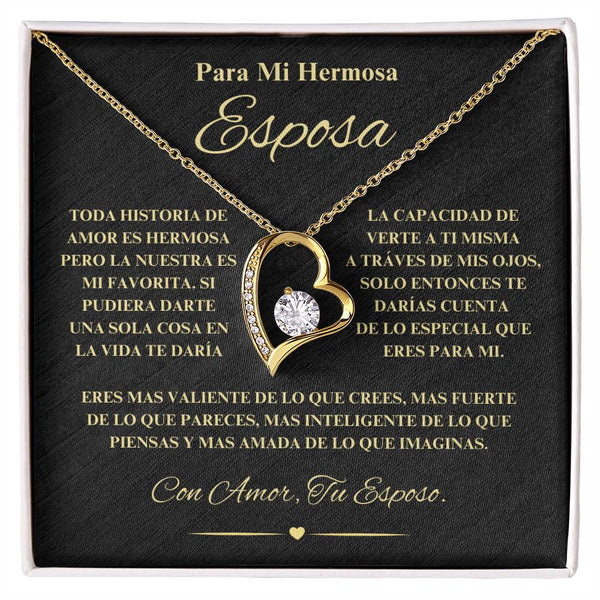 Regalo Para Novia/Esposa | Historia de Amor | Collar Amor para siempre
