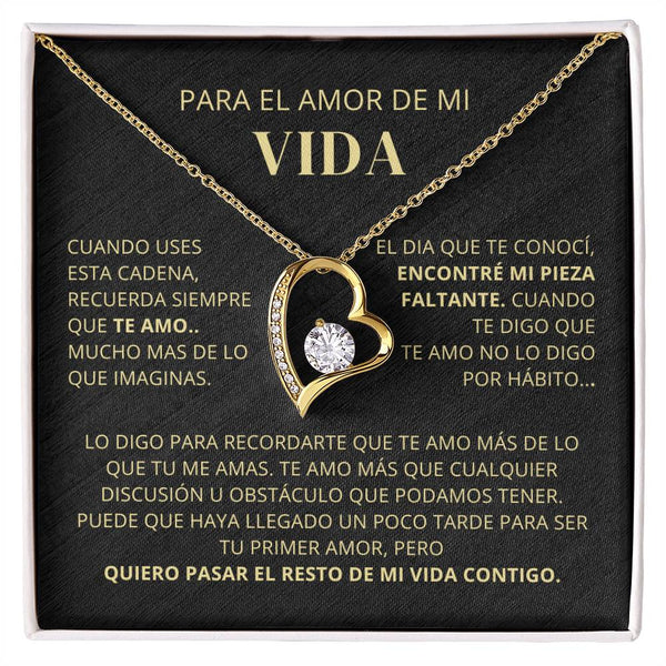 Regalo Para Novia/Esposa | Mi Pieza Faltante  | Collar Amor para siempre