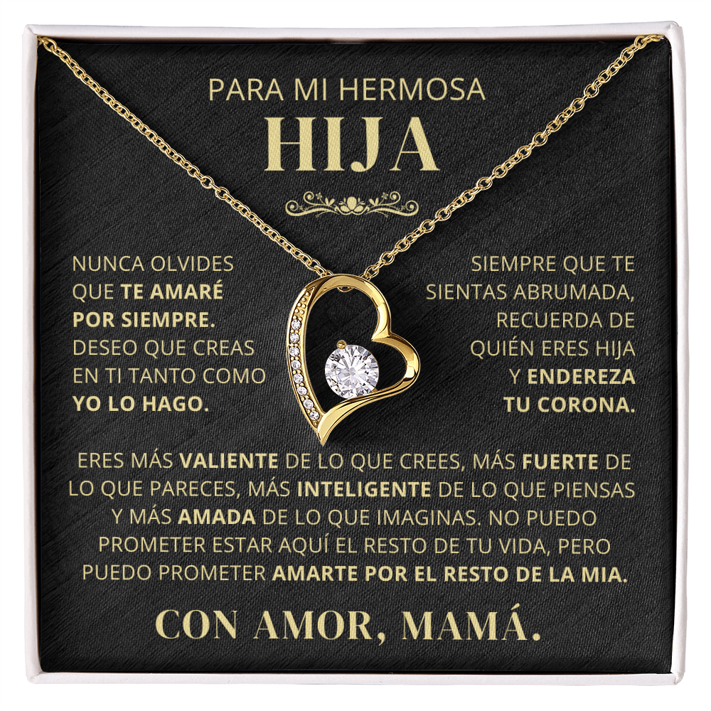 Regalo Para Hija | Eres mi orgullo | Collar de amor eterno – De Mamá