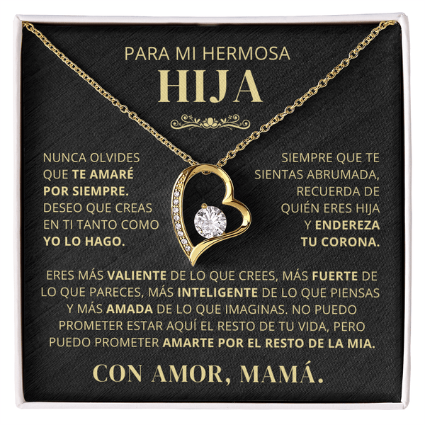 Regalo Para Hija | Eres mi orgullo | Collar de amor eterno – De Mamá