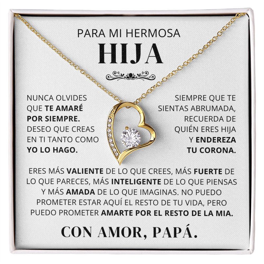 Regalo para hija | Orgullo de mi vida | Collar Amor eterno