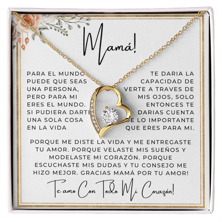 Regalo Para Madre | Mi mundo | Collar Cadena Para Siempre