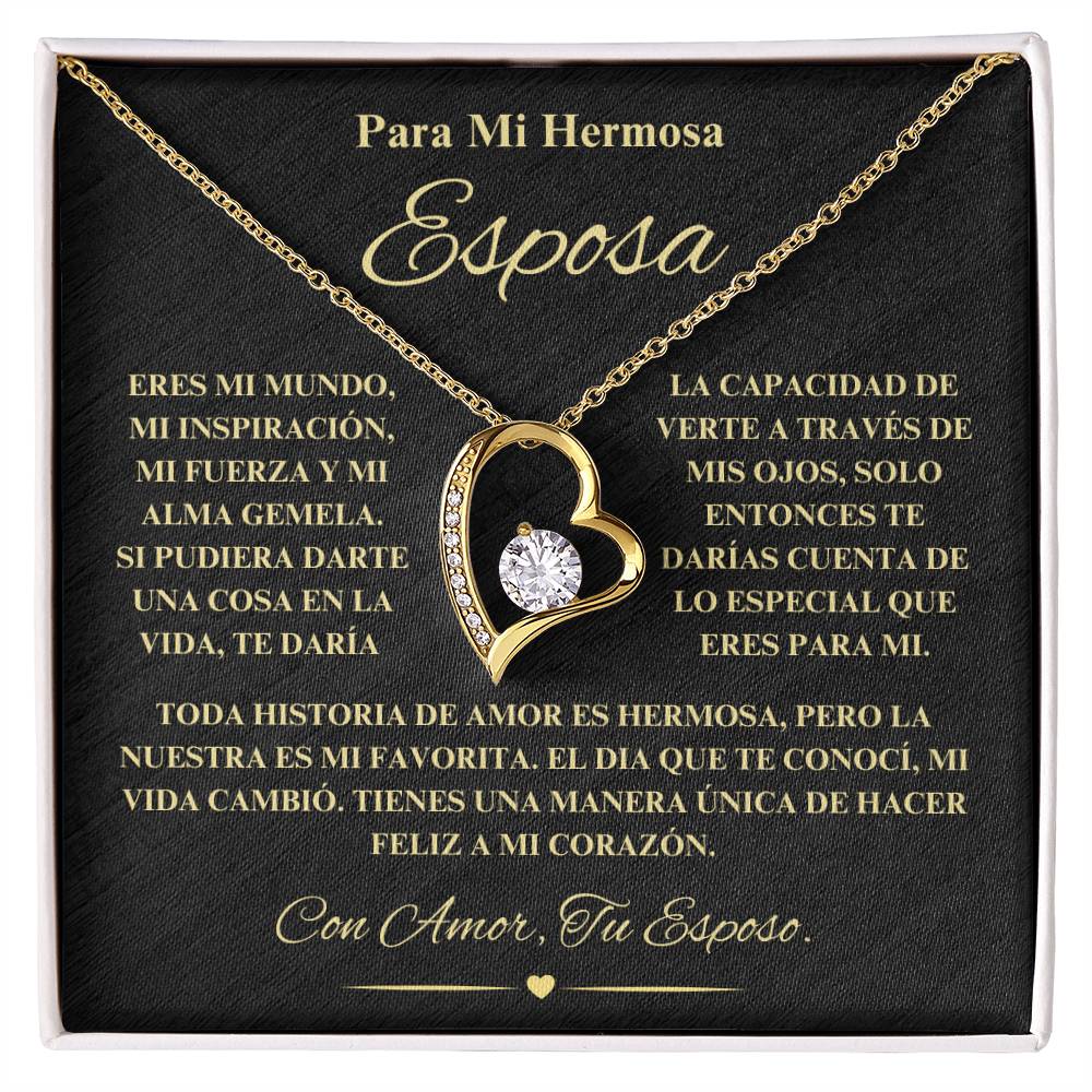Regalo Para Novia/Esposa | Mi Fuerza | Collar Amor para siempre