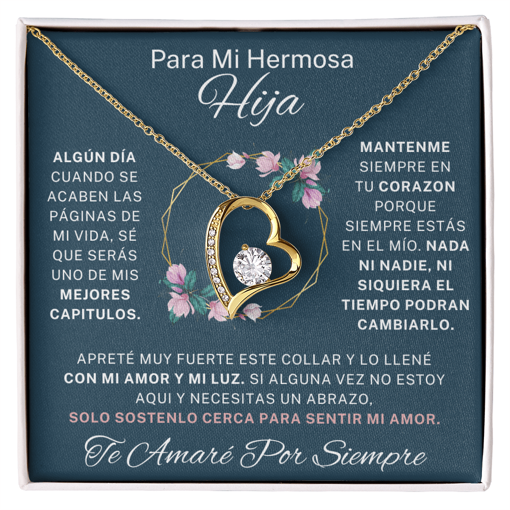 Regalo para hija | Un amor para siempre | Collar Amor eterno