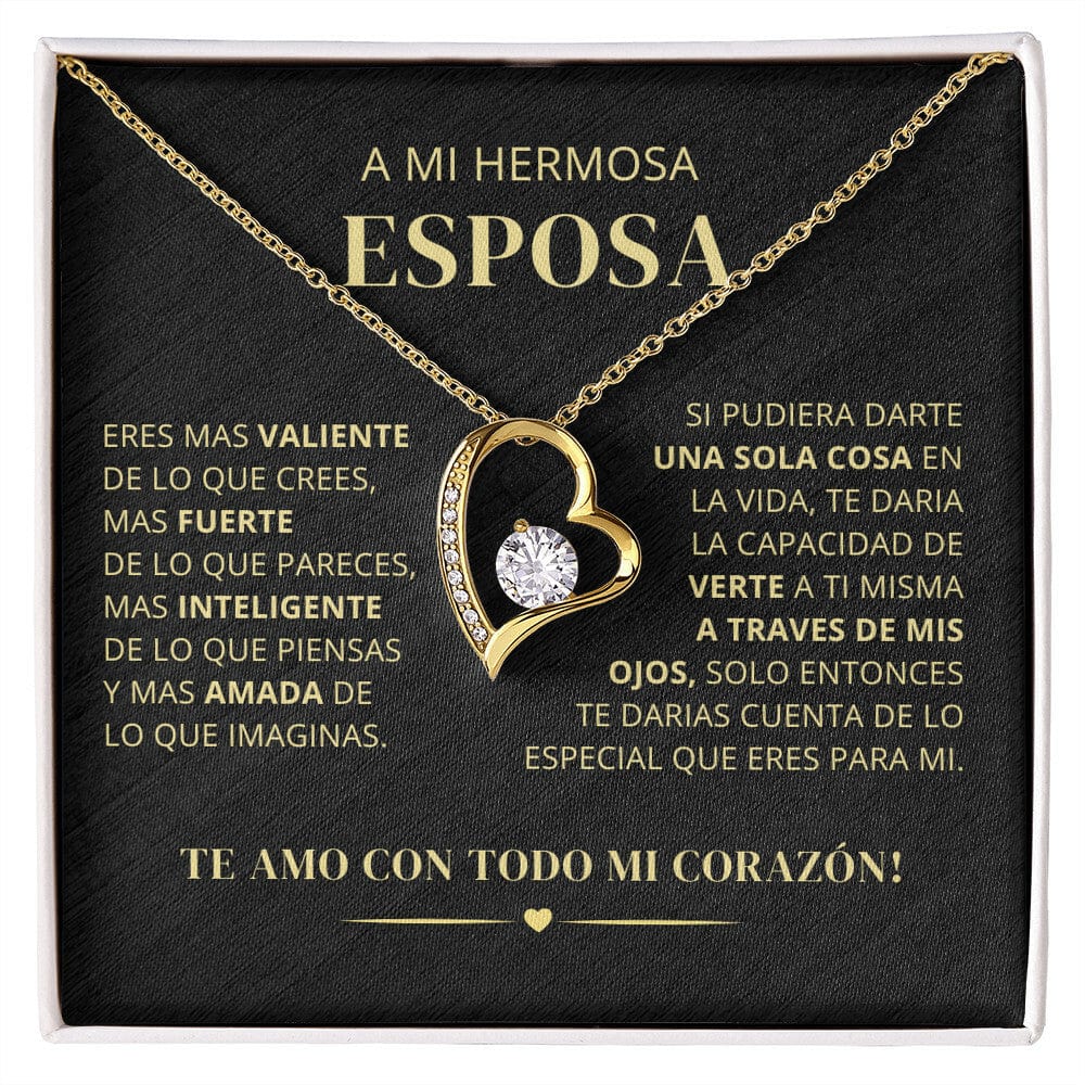Regalo Para Novia/Esposa | Mas Fuerte & Mas Inteligente  | Collar Amor para siempre