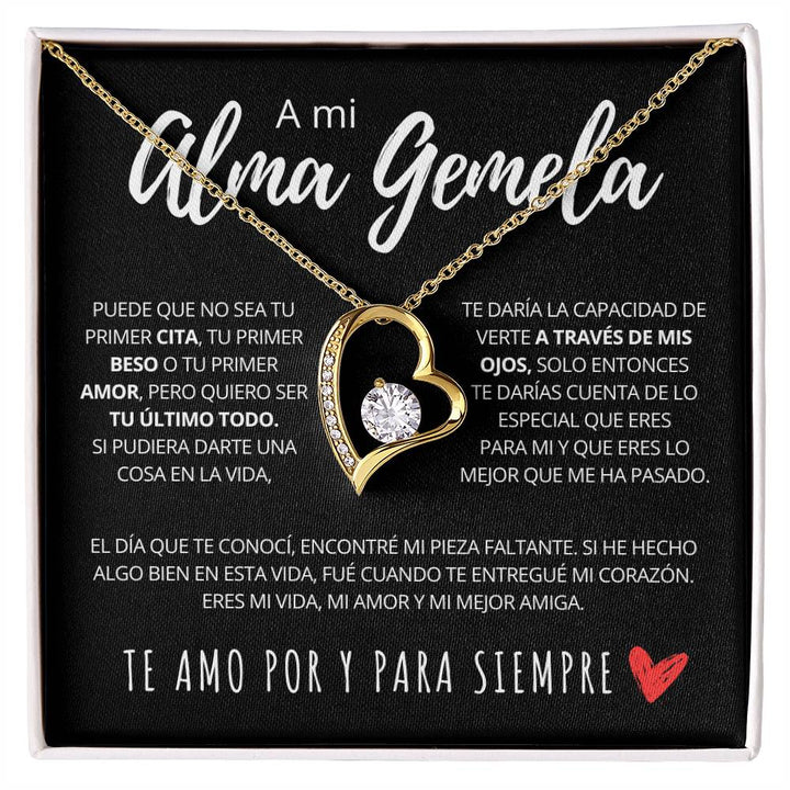 Regalo Para Novia/Esposa | siempre contigo | Collar Amor para siempre