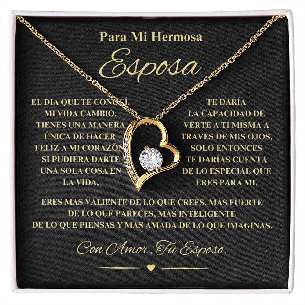 Regalo Para Novia/Esposa | Mi Hermosa | Collar Amor para siempre