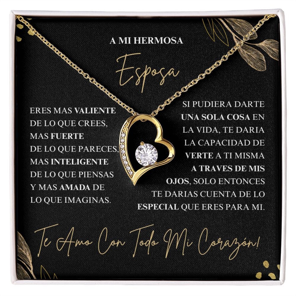 Regalo Para Esposa | Te Amo | Collar Amor para siempre