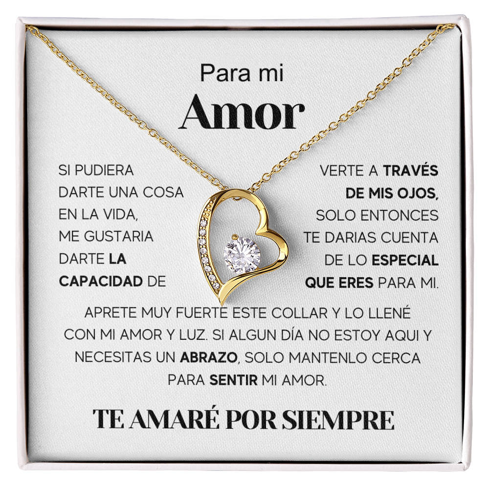 Regalo Para Nieta/ Novia/ Esposa | Amor especial | Collar Amor para siempre