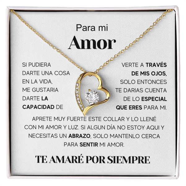 Regalo Para Nieta/ Novia/ Esposa | Amor especial | Collar Amor para siempre