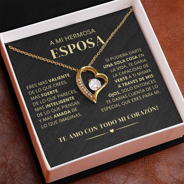 Regalo Para Novia/Esposa | Mas Fuerte & Mas Inteligente  | Collar Amor para siempre