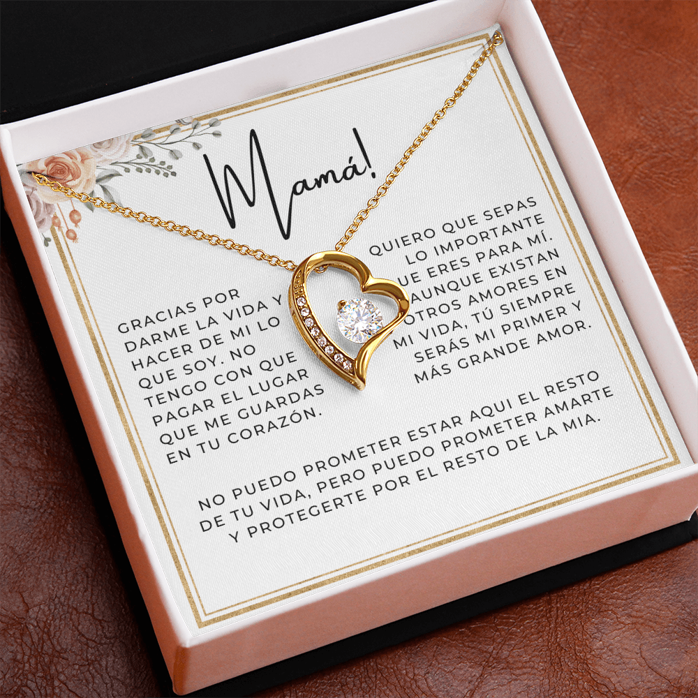 Regalo Para Madre | Gracias por darme la vida | Collar Cadena Para Siempre