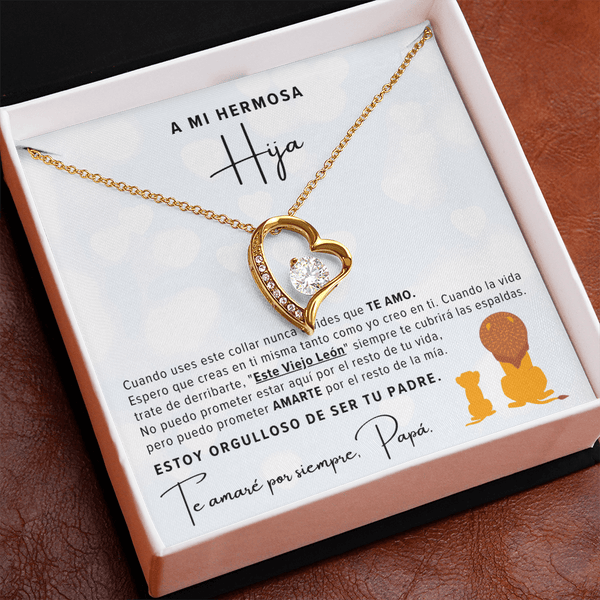 Regalo Para Hija | Eres mi tesoro | Collar de nudo de amor
