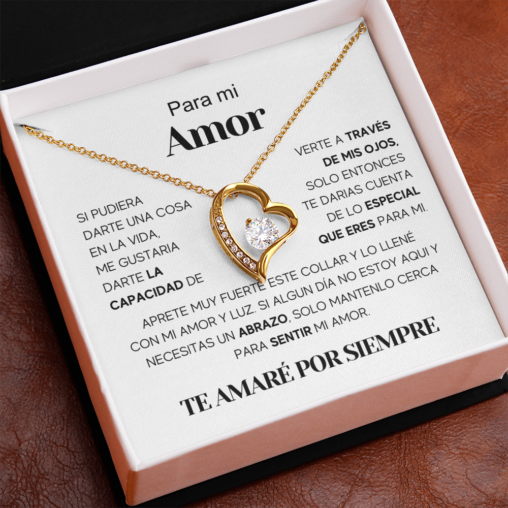 Regalo Para Nieta/ Novia/ Esposa | Amor especial | Collar Amor para siempre