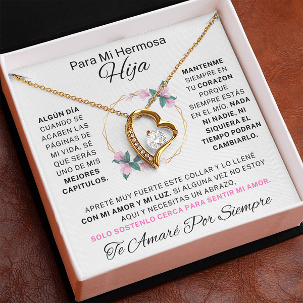 Regalo para hija | Mi hermosa | Collar de amor eterno