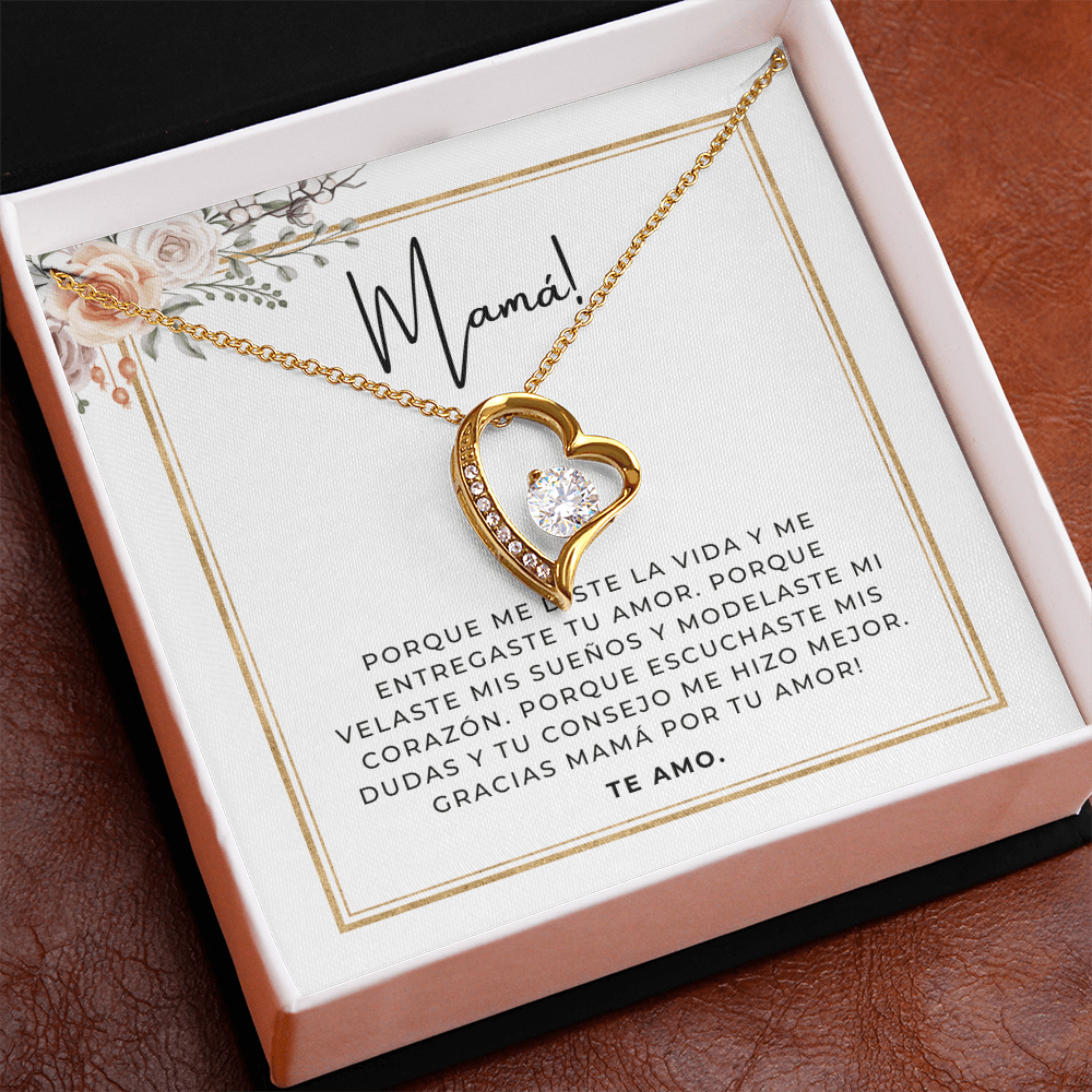 Regalo Para Madre | Gracias Mamá | Collar Cadena Para Siempre