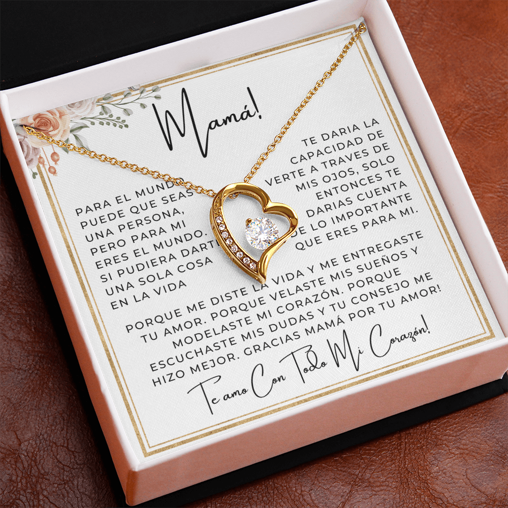 Regalo Para Madre | Mi mundo | Collar Cadena Para Siempre
