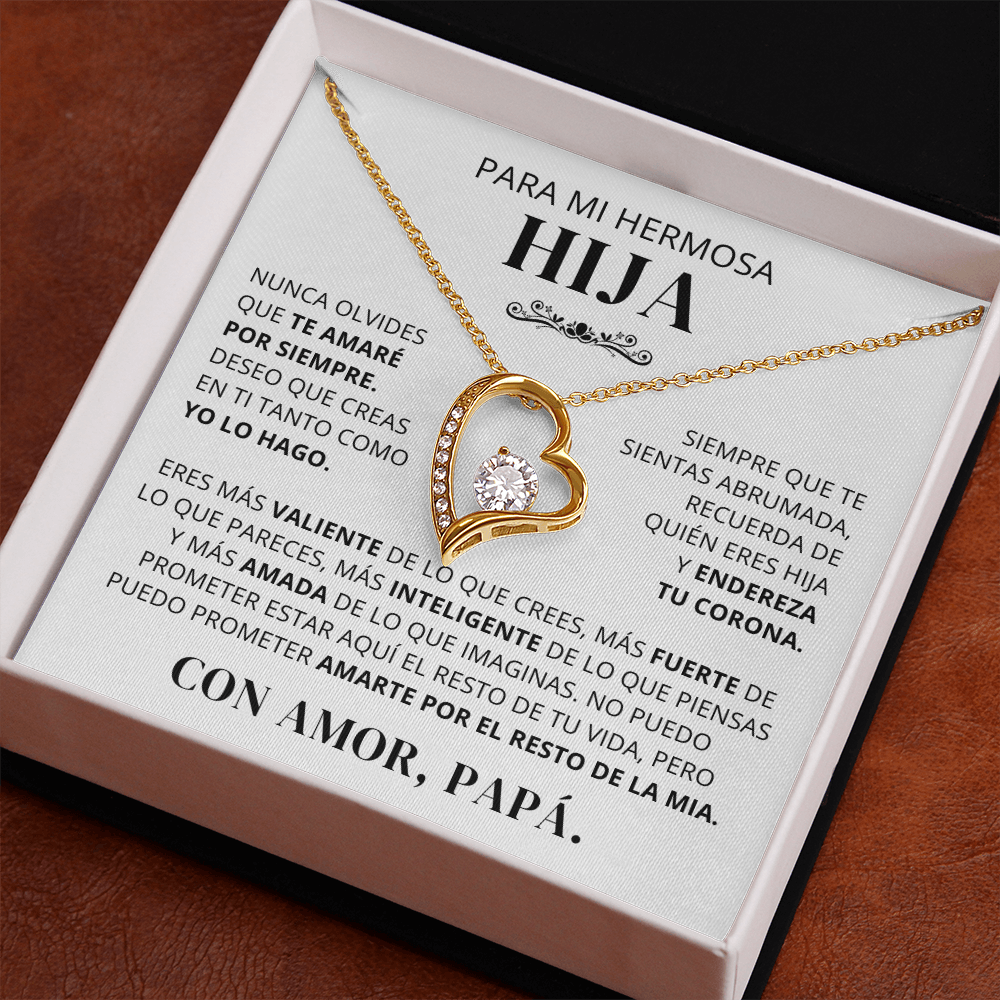 Regalo para hija | Orgullo de mi vida | Collar Amor eterno